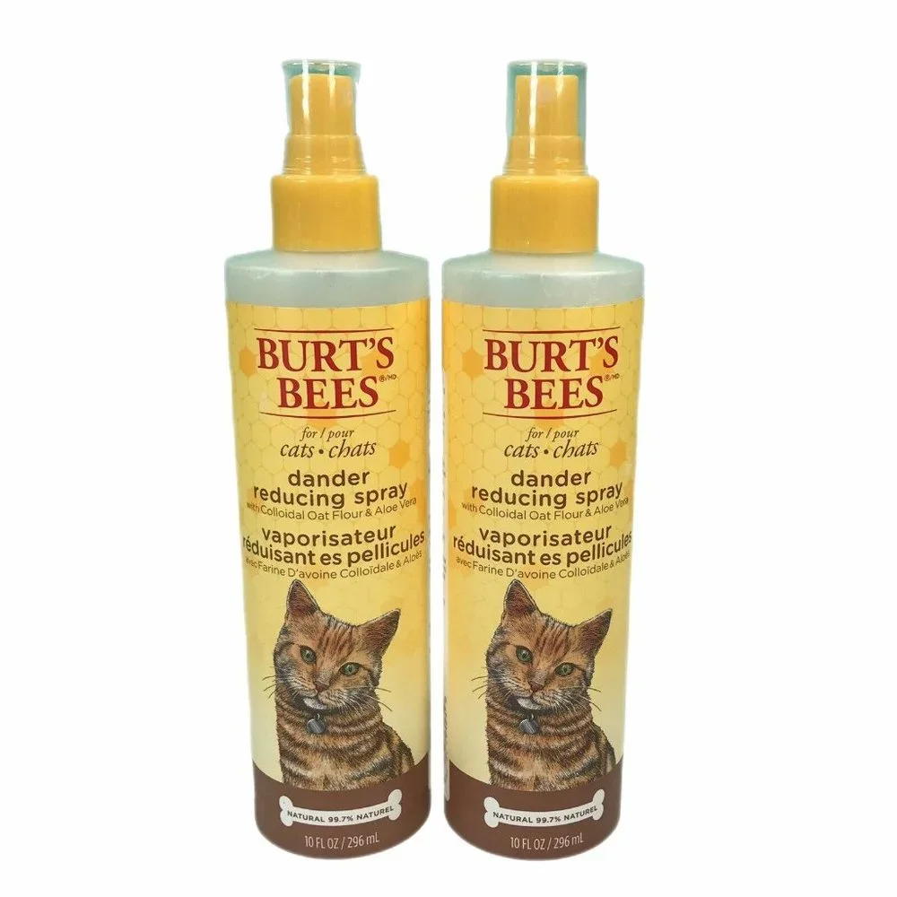 2/$20 Burt'S Bees Cat Dander Reducing Spray Colloidal Oat Flour & Aloe Vera (2)